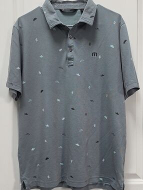 Travis Mathew Slate Gray Golf Polo